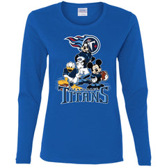 Mickey Mouse Tennessee Titans American Football Nfl Sports Shirt Women Long Sleeve Shirt Women Long Sleeve Shirt - parenttees