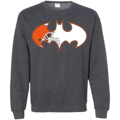 We Are The Cleveland Browns Batman Nfl Mashup Crewneck Pullover Sweatshirt Crewneck Pullover Sweatshirt - parenttees