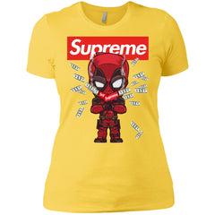 Supreme Deadpool Funny T-shirt Women Cotton T-Shirt Women Cotton T-Shirt - parenttees