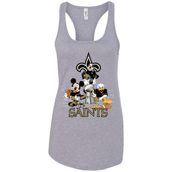 Nfl – New Orleans Saints Donald Duck Goofy Mickey Mouse Super Bowl 2019 Football Women Tank Top