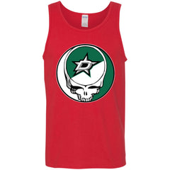 Dallas Stars Grateful Dead Steal Your Face Hockey Nhl Shirts Men Cotton Tank Men Cotton Tank - parenttees