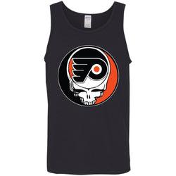 Philadelphia Flyers Grateful Dead Steal Your Face Hockey Nhl Shirts Men Cotton Tank