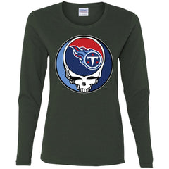 Tennessee Titans Grateful Dead Steal Your Face Football Nfl Shirts Women Long Sleeve Shirt Women Long Sleeve Shirt - parenttees