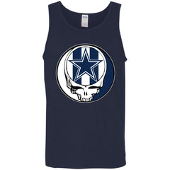 Dallas Cowboys Grateful Dead Steal Your Face Football Nfl Shirts Men Cotton Tank Men Cotton Tank - parenttees