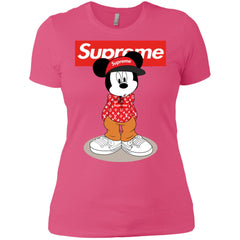 Supreme Mickey Mouse T-shirt Women Cotton T-Shirt Women Cotton T-Shirt - parenttees