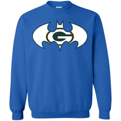 We Are The Green Bay Packers Batman Nfl Mashup Crewneck Pullover Sweatshirt Crewneck Pullover Sweatshirt - parenttees