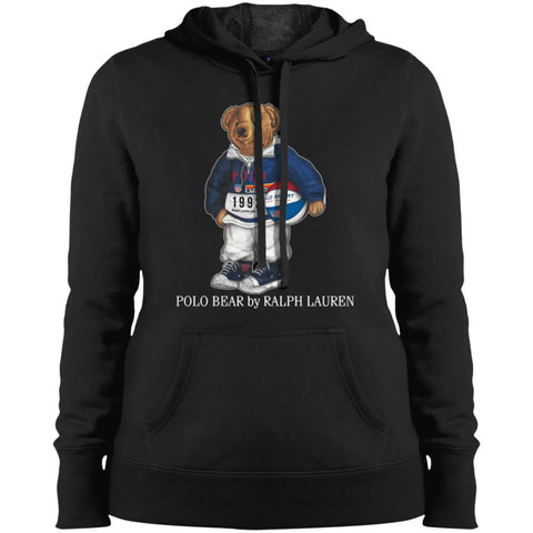 Ralph Lauren Polo Bear T-shirt Women Hooded Sweatshirt Black / X-Small Women Hooded Sweatshirt - parenttees