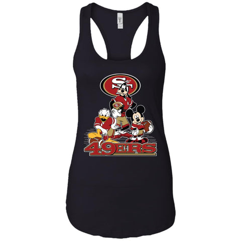 Mickey Mouse San Francisco 49ers American Football Nfl Sports Shirt Women Tank Top Black / X-Small Women Tank Top - parenttees