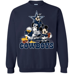 Mickey Mouse Dallas Cowboys American Football Nfl Sports Shirt Crewneck Pullover Sweatshirt Crewneck Pullover Sweatshirt - parenttees