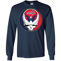 Washington Capitals Grateful Dead Steal Your Face Hockey Nhl Shirts Men Long Sleeve Shirt