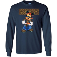 Louis Vuitton Mickey Mouse Cartoon T-shirt Men Long Sleeve Shirt Men Long Sleeve Shirt - parenttees