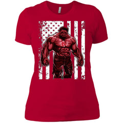 Giants Hulk Boston Red Sox T-shirt Flag Women Cotton T-Shirt Women Cotton T-Shirt - parenttees