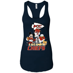 Nfl – Kansas City Chiefs Donald Duck Goofy Mickey Mouse Super Bowl 2019 Football Women Tank Top Women Tank Top - parenttees