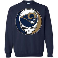 Los Angeles Rams Grateful Dead Steal Your Face Football Nfl Shirts Crewneck Pullover Sweatshirt Crewneck Pullover Sweatshirt - parenttees