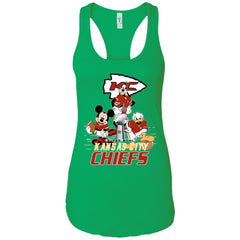 Nfl – Kansas City Chiefs Donald Duck Goofy Mickey Mouse Super Bowl 2019 Football Women Tank Top Women Tank Top - parenttees