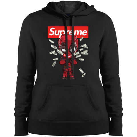 Supreme Deadpool Funny T-shirt Women Hooded Sweatshirt Black / X-Small Women Hooded Sweatshirt - parenttees