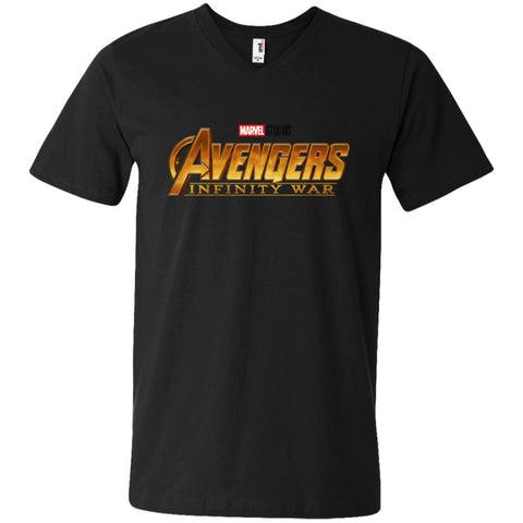 Infinity War Endgame Men V-Neck T-Shirt Black / S Men V-Neck T-Shirt - parenttees