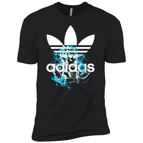 Adidas Vegeta Dragon Ball Super Saiyan T-shirt Men Short Sleeve T-Shirt Black / X-Small Men Short Sleeve T-Shirt - parenttees