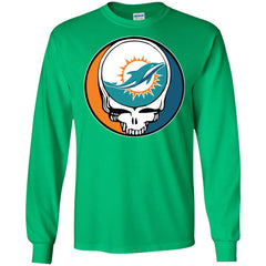 Miami Dolphins Grateful Dead Steal Your Face Football Nfl Shirts Men Long Sleeve Shirt Men Long Sleeve Shirt - parenttees