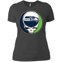 Seattle Seahawks Grateful Dead Steal Your Face Football Nfl Shirts Women Cotton T-Shirt Women Cotton T-Shirt - parenttees