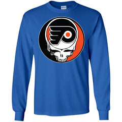 Philadelphia Flyers Grateful Dead Steal Your Face Hockey Nhl Shirts Men Long Sleeve Shirt Men Long Sleeve Shirt - parenttees