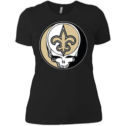 New Orleans Saints Grateful Dead Steal Your Face Football Nfl Shirts Women Cotton T-Shirt