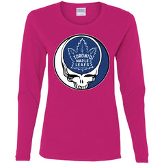 Toronto Maple Leafs Grateful Dead Steal Your Face Hockey Nhl Shirts Women Long Sleeve Shirt Women Long Sleeve Shirt - parenttees