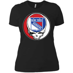 New York Rangers Grateful Dead Steal Your Face Hockey Nhl Shirts Women Cotton T-Shirt