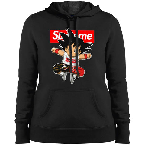 Supreme Dragon Ball Goku T-shirt Women Hooded Sweatshirt Black / X-Small Women Hooded Sweatshirt - parenttees