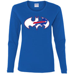 We Are The Buffalo Bills Batman Nfl Mashup Women Long Sleeve Shirt Women Long Sleeve Shirt - parenttees