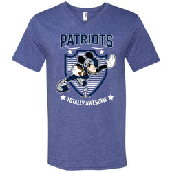 Nfl – New England Patriots Totally Awesome Mickey Mouse Super Bowl 2019 Football Men V-Neck T-Shirt