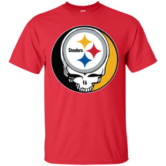 Pittsburgh Steelers Grateful Dead Steal Your Face Football Nfl Shirts Men Cotton T-Shirt Men Cotton T-Shirt - parenttees