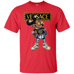 Versace Mickey Mouse Cartoon T-shirt Men Cotton T-Shirt Men Cotton T-Shirt - parenttees