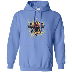 Captain Marvel Cracked Paint Splatter Logo Pullover Hoodie Sweatshirt Pullover Hoodie Sweatshirt - parenttees