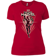 Marvel Captain Marvel Retro Style Flight Women Cotton T-Shirt Women Cotton T-Shirt - parenttees