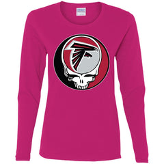 Atlanta Falcons Grateful Dead Steal Your Face Football Nfl Shirts Women Long Sleeve Shirt Women Long Sleeve Shirt - parenttees