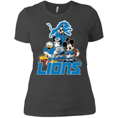 Mickey Mouse Detroit Lions American Football Nfl Sports Shirt Women Cotton T-Shirt Women Cotton T-Shirt - parenttees