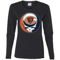 Chicago Bears Grateful Dead Steal Your Face Football Nfl Shirts Women Long Sleeve Shirt