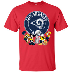 Nfl – Los Angeles Rams Super Bowl 2019 Mickey Mouse Minnie Mouse Donald Duck Daisy Duck Football Men Cotton T-Shirt Men Cotton T-Shirt - parenttees