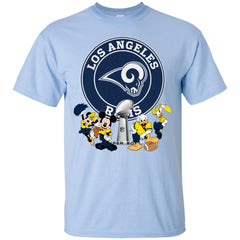 Nfl – Los Angeles Rams Super Bowl 2019 Mickey Mouse Minnie Mouse Donald Duck Daisy Duck Football Men Cotton T-Shirt Men Cotton T-Shirt - parenttees