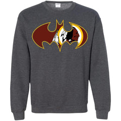 We Are The Washington Redskins Batman Nfl Mashup Crewneck Pullover Sweatshirt Crewneck Pullover Sweatshirt - parenttees