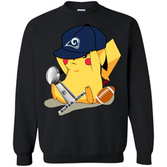 Nfl – Los Angeles Rams Pikachu Super Bowl 2019 Football Crewneck Pullover Sweatshirt Crewneck Pullover Sweatshirt - parenttees