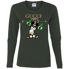 Gucci Mickey Mouse Top Trending T-shirt Women Long Sleeve Shirt Women Long Sleeve Shirt - parenttees