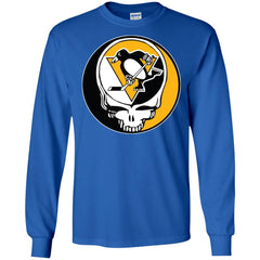 Pittsburgh Penguins Grateful Dead Steal Your Face Hockey Nhl Shirts Men Long Sleeve Shirt Men Long Sleeve Shirt - parenttees