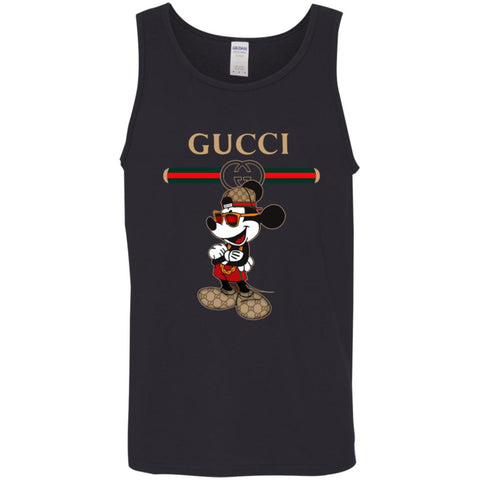 Gucci Mickey New Style T-shirt Men Cotton Tank Black / X-Small Men Cotton Tank - parenttees