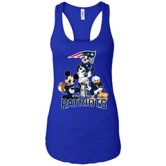 Nfl - New England Patriots Donald Duck Goofy Mickey Mouse Super Bowl 2019 Football Women Tank Top Women Tank Top - parenttees