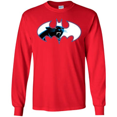 We Are The Carolina Panthers Batman Nfl Mashup Men Long Sleeve Shirt Men Long Sleeve Shirt - parenttees