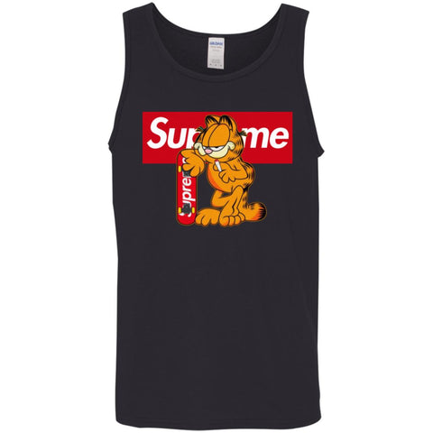 Supreme Tiger T-shirt Men Cotton Tank Black / X-Small Men Cotton Tank - parenttees