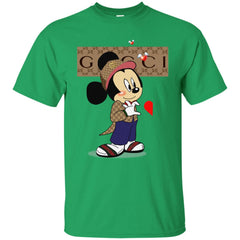 Mickey Mouse Love Couple T-shirt Valentine's Day T-shirt Men Cotton T-Shirt Men Cotton T-Shirt - parenttees