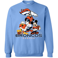 Mickey Mouse Denver Broncos American Football Nfl Sports Shirt Crewneck Pullover Sweatshirt Crewneck Pullover Sweatshirt - parenttees